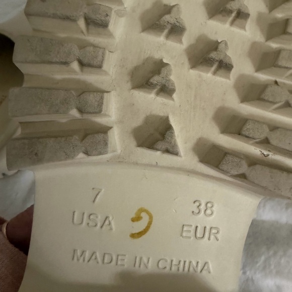 Jeffrey Campbell Cream Slip-On Footwear - Picture 7 of 9